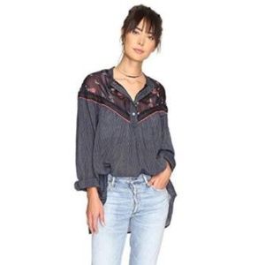 Free People Hearts And Colors Printed Top